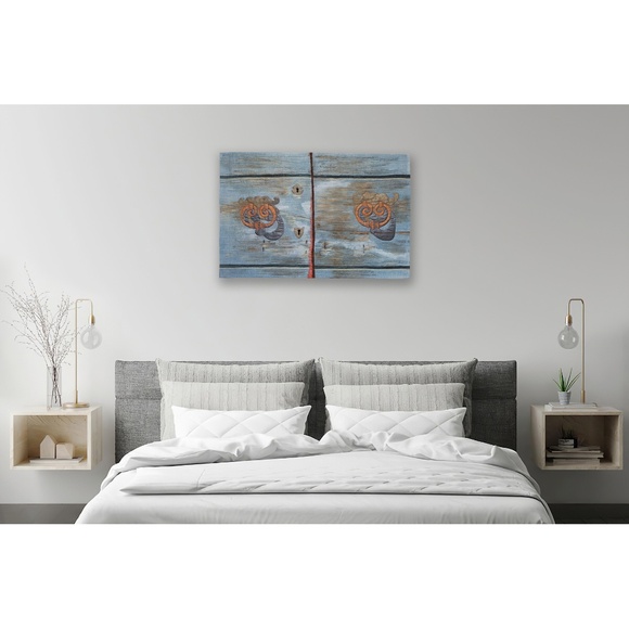 DOOR #2 - original mixed media textile wall hanging - New - Picture 7 of 7